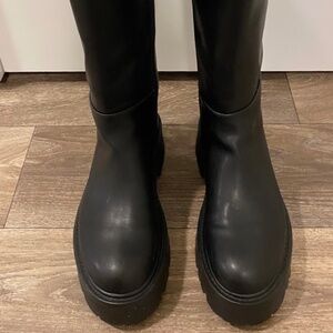 Madden Girl - Crow Lug-Sole Knee High Boots